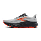 Men's - Brooks Ghost 17 - Oyster Mushroom/Orange/Ebony