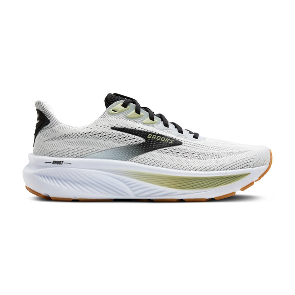 Men's - Brooks Ghost 17 - White/Black/Tea