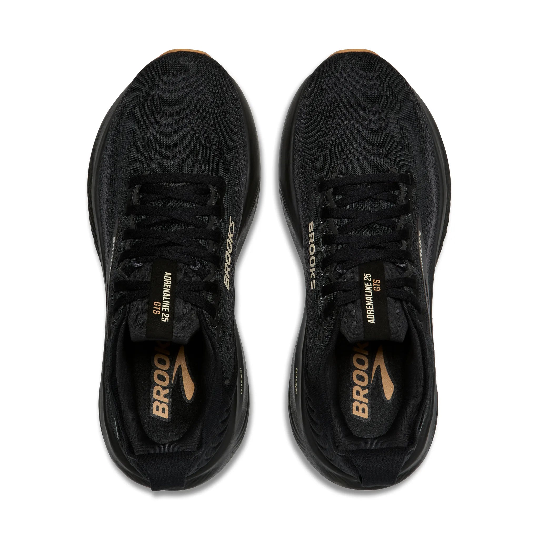 Men's - Brooks Adrenaline GTS 25 - Black/Biscuit