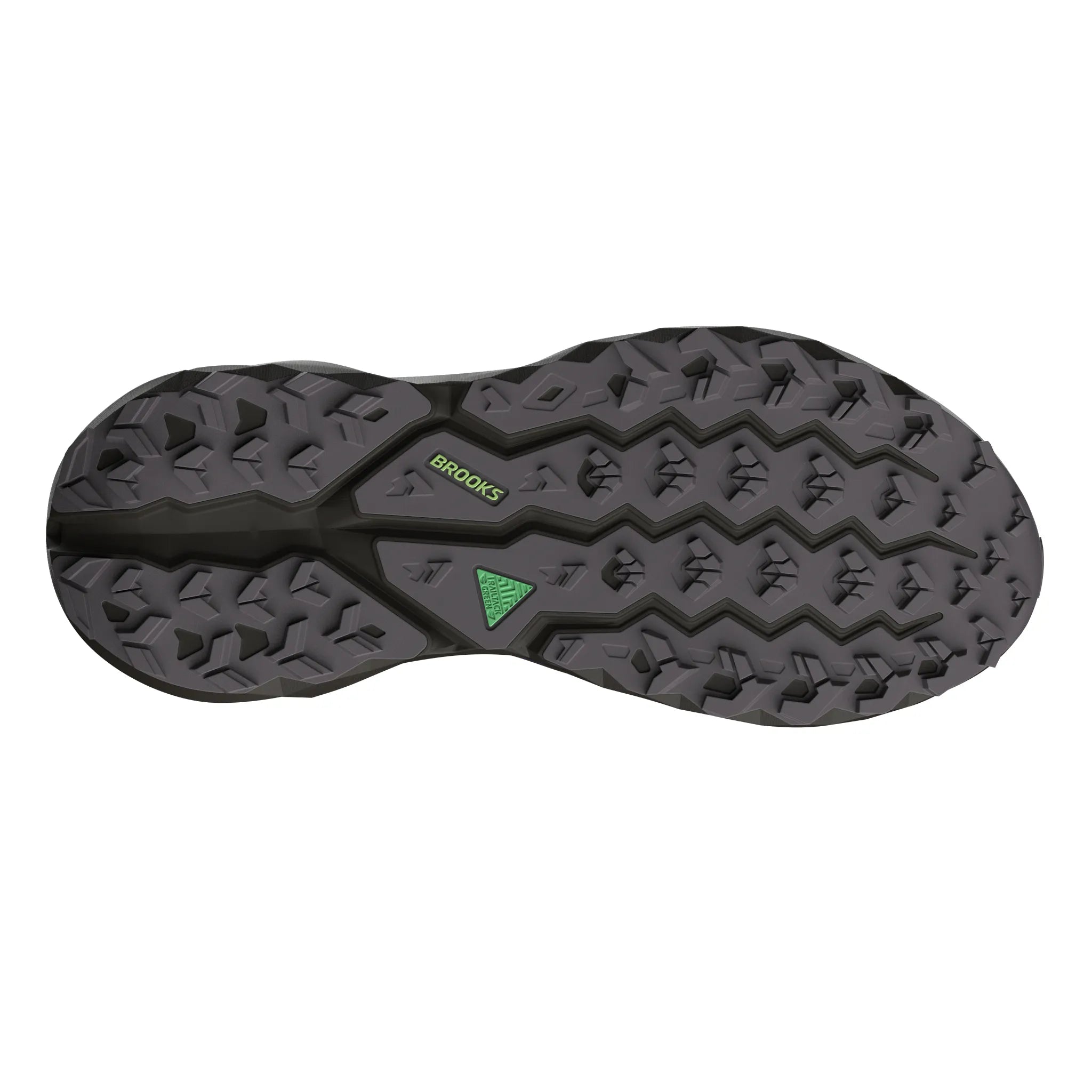 Men's - Brooks Cascadia 19 - Phantom/Rum Raisin/Green