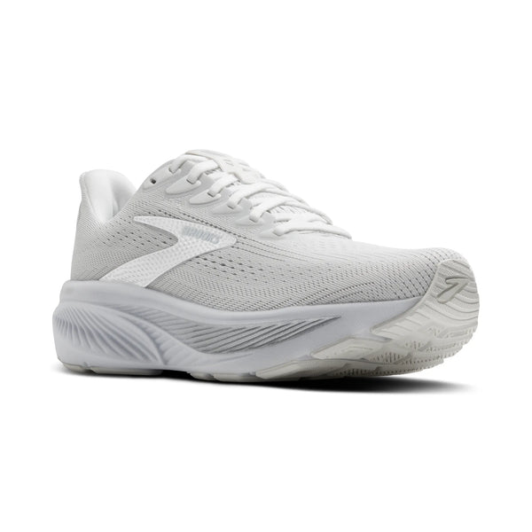 Women's - Brooks Ghost 17 - White/White/Grey