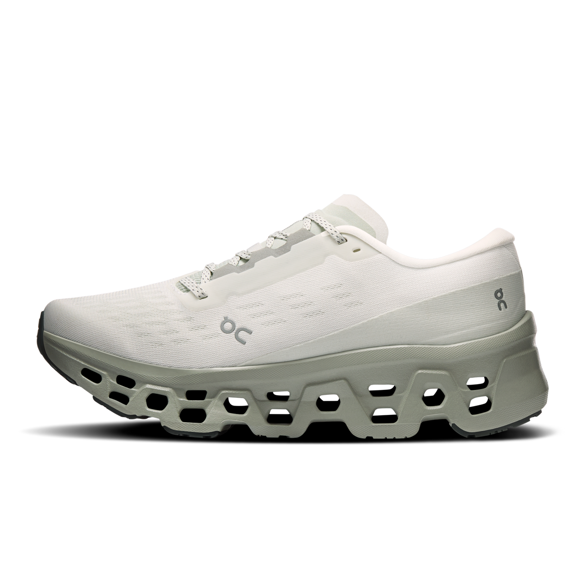 On Women's Cloudmonster 3 Ivory | Tin