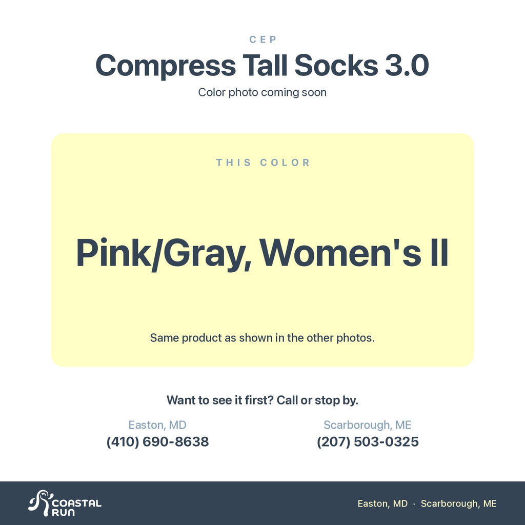 CEP Compress Tall Socks 3.0, Pink Gray Women S Ii color