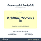 CEP Compress Tall Socks 3.0, Pink Gray Women S Iii color