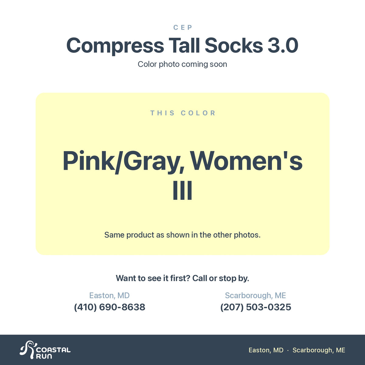 CEP Compress Tall Socks 3.0, Pink Gray Women S Iii color