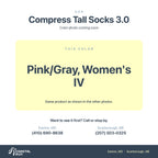 CEP Compress Tall Socks 3.0, Pink Gray Women S Iv color