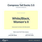 CEP Compress Tall Socks 3.0, White Black Women S Ii color