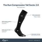 CEP Compress Tall Socks 3.0 features