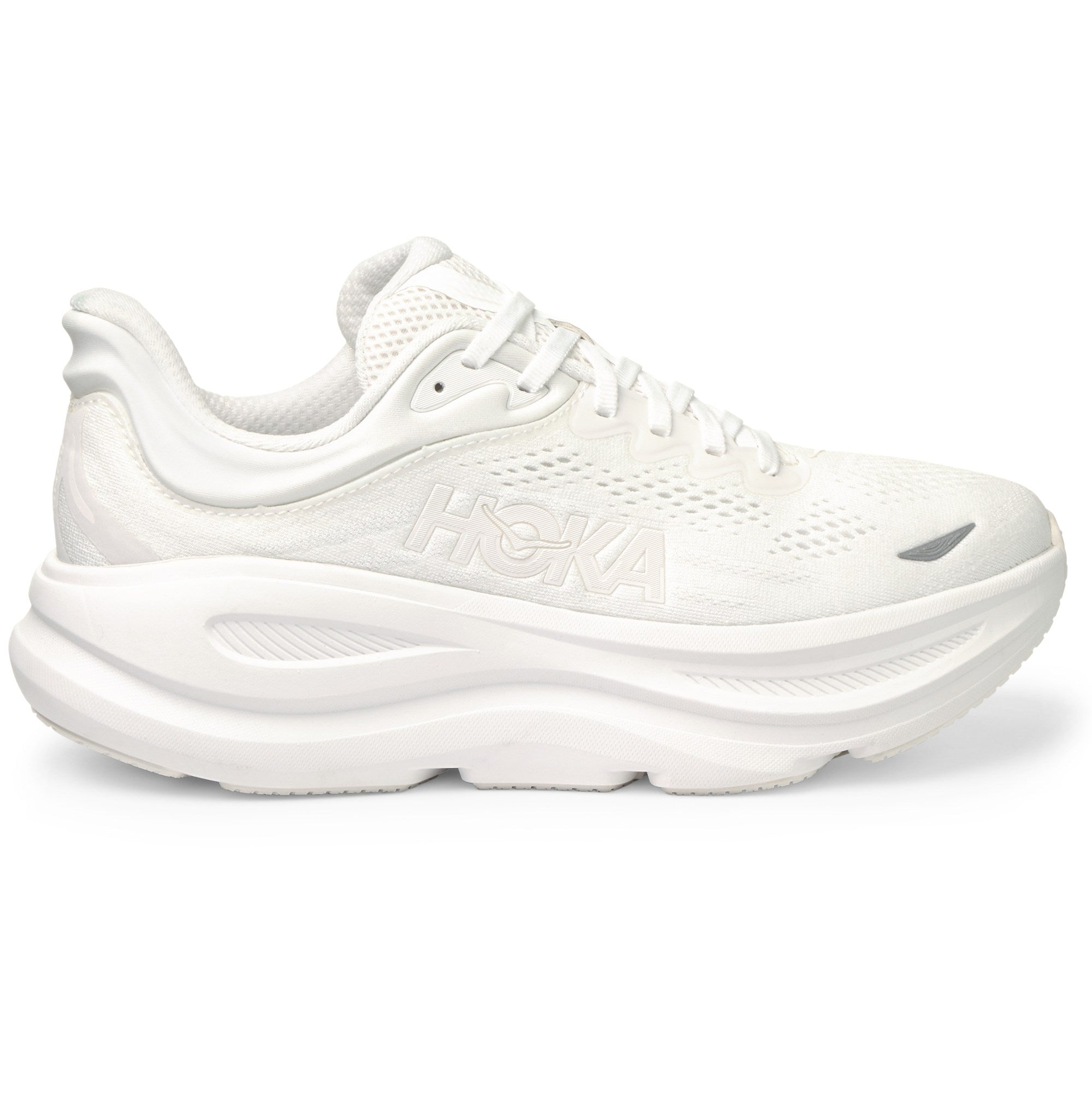 Women's - HOKA Bondi 9 - White/White