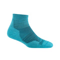 DT Women's Element Run Quarter Crew Style 1113 Cyan