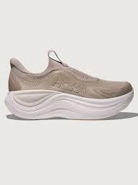 Women's - HOKA Skyward Laceless - Putty/White