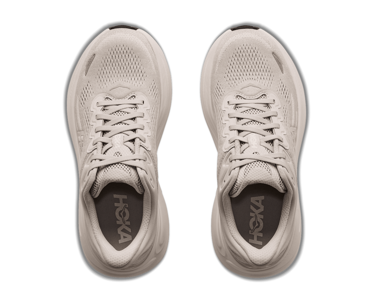HOKA Women's Bondi 9 River Rock Grey/Alabaster