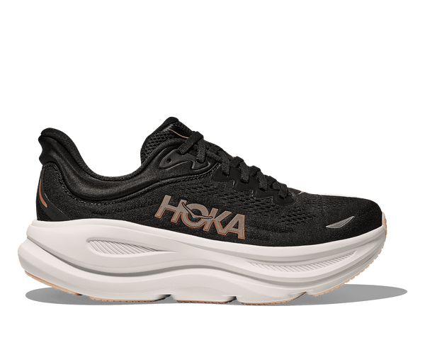 HOKA Women's Bondi 9 Black/Rose Gold