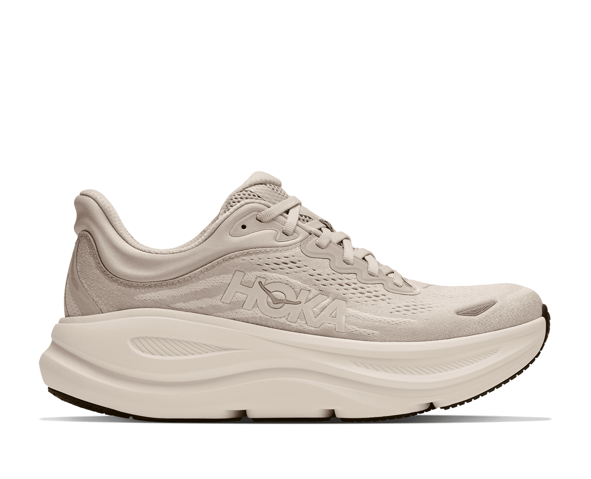 HOKA Women's Bondi 9 River Rock Grey/Alabaster