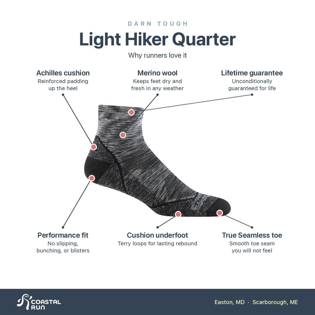 DT Hike-Trek Quarter Crew Style 1991 features