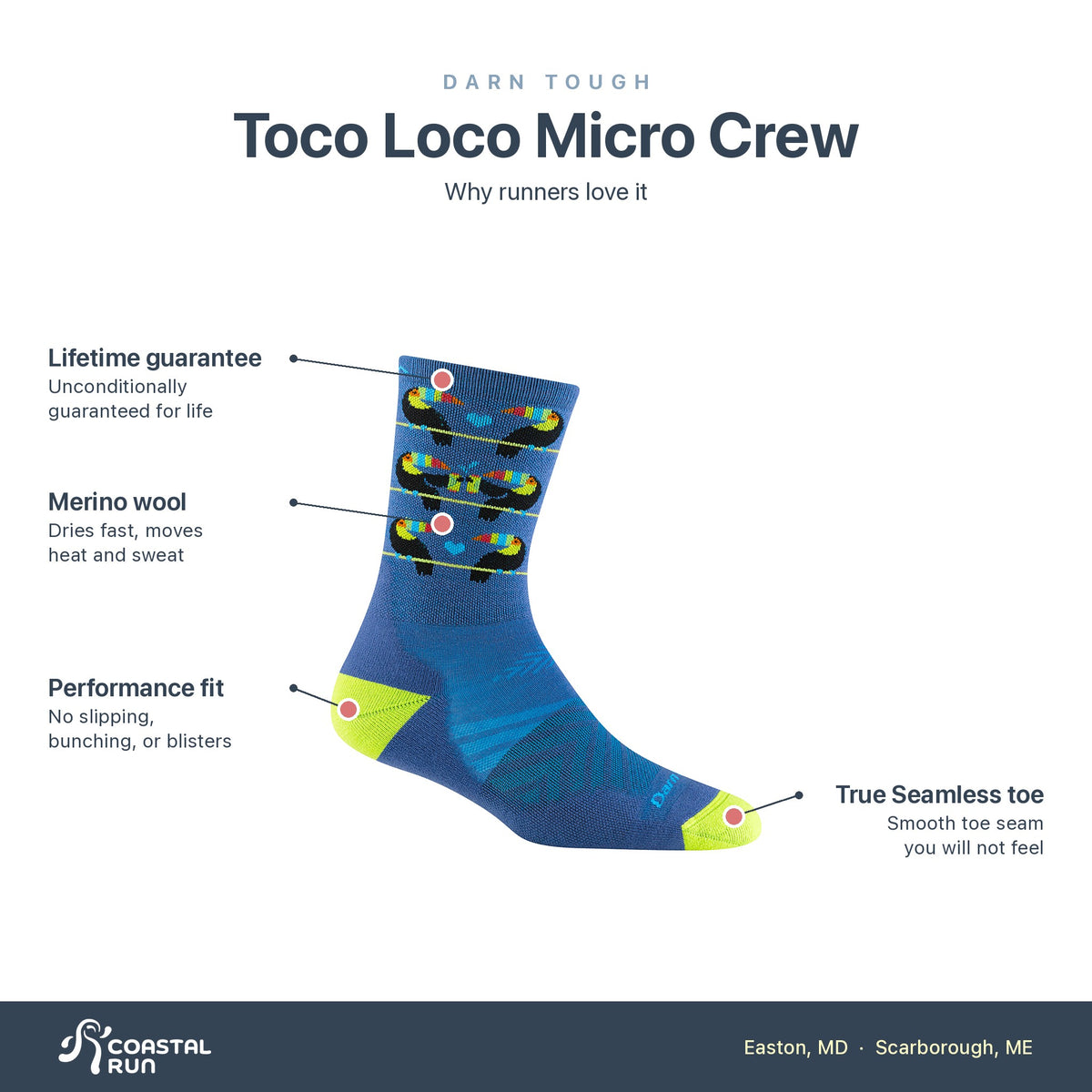 DT Run Micro Crew Ultra-Lightweight Cushion Style 1060 features