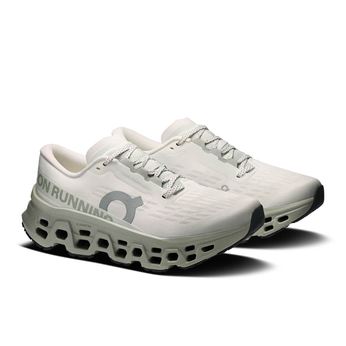 On Women's Cloudmonster 3 Ivory | Tin