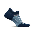 Feetures Elite Light Cushion No Show Tab Holiday Run Blue