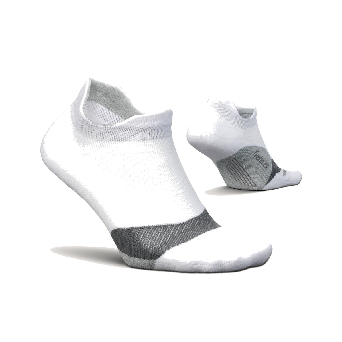 Feetures Elite Light Cushion No Show Tab White