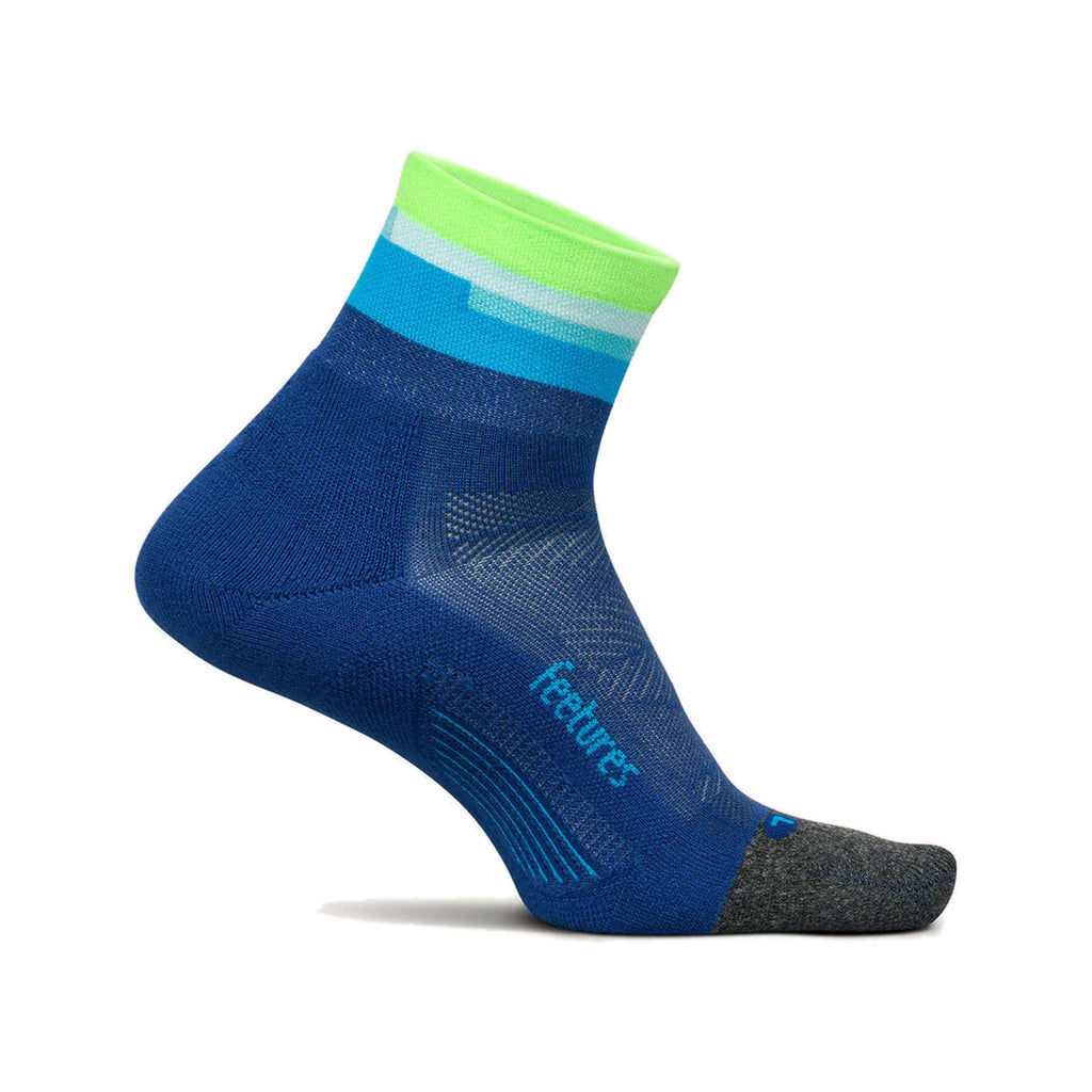 Feetures Elite LT Cush Qtr Surfboard Blue