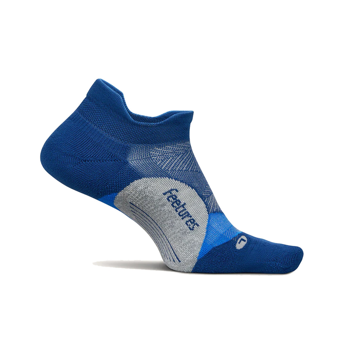 Feetures Elite Light Cushion No Show Tab Navy Mist