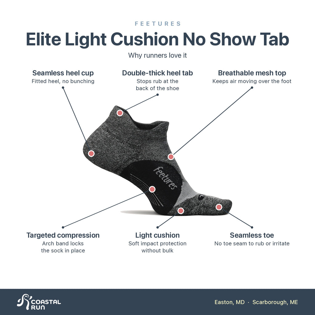 Feetures Elite Light Cushion Tab Gray features