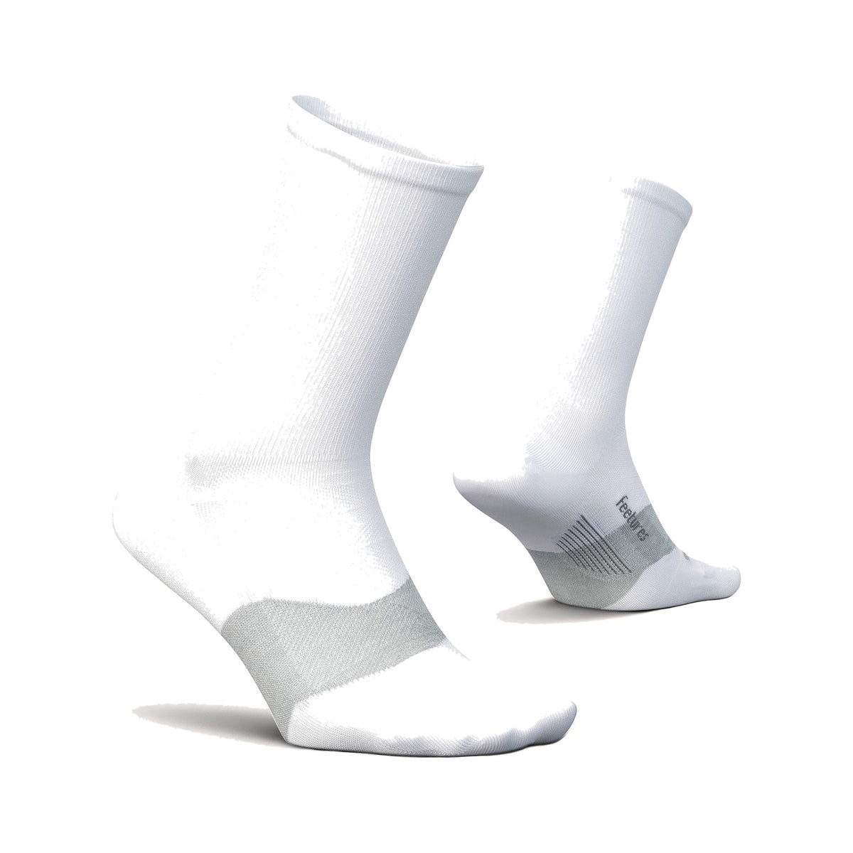 Feetures Elite Mini Crew Ultra Light White