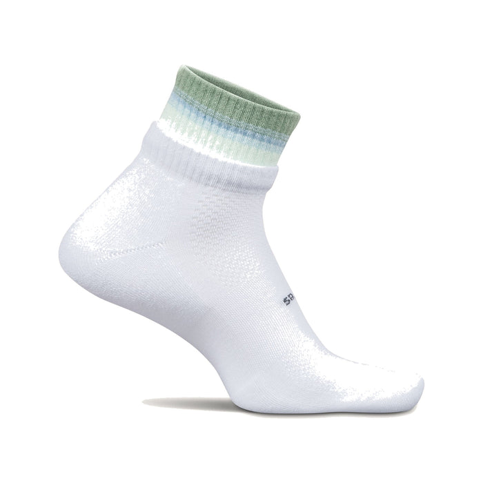 Feetures - High Performance Max Cushioned Stacked Quarter - Sage
