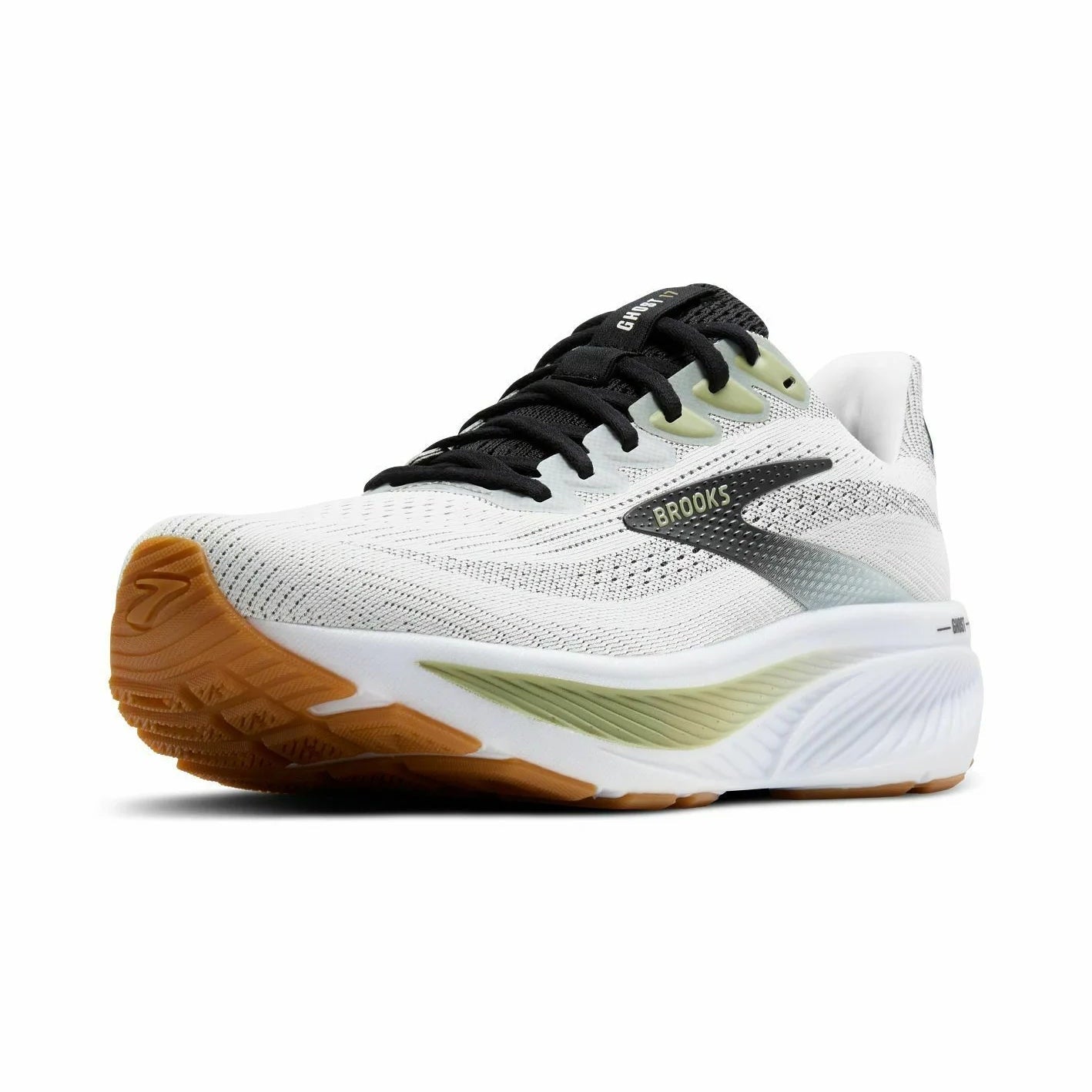 Men's - Brooks Ghost 17 - White/Black/Tea
