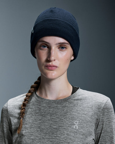 On Merino Beanie Navy