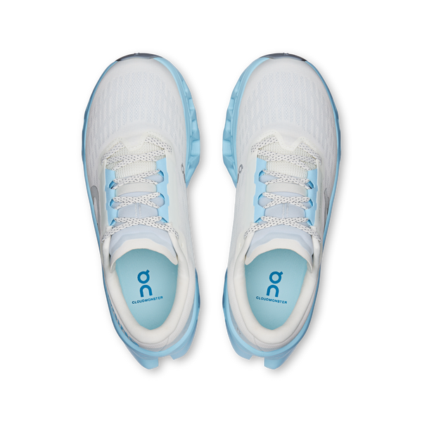 On Women's Cloudmonster 3 Ivory | Topaz