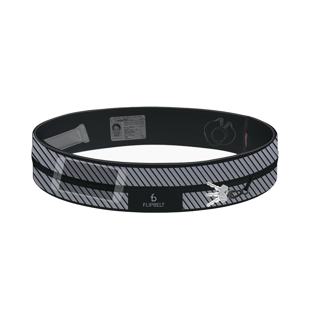 FlipBelt Classic Black Reflective