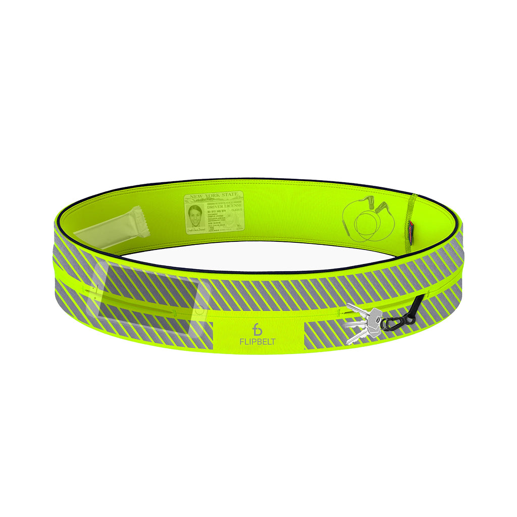 FlipBelt Classic Neon Yellow Reflective
