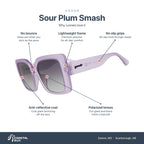 Goodr Sour Plum Smash features