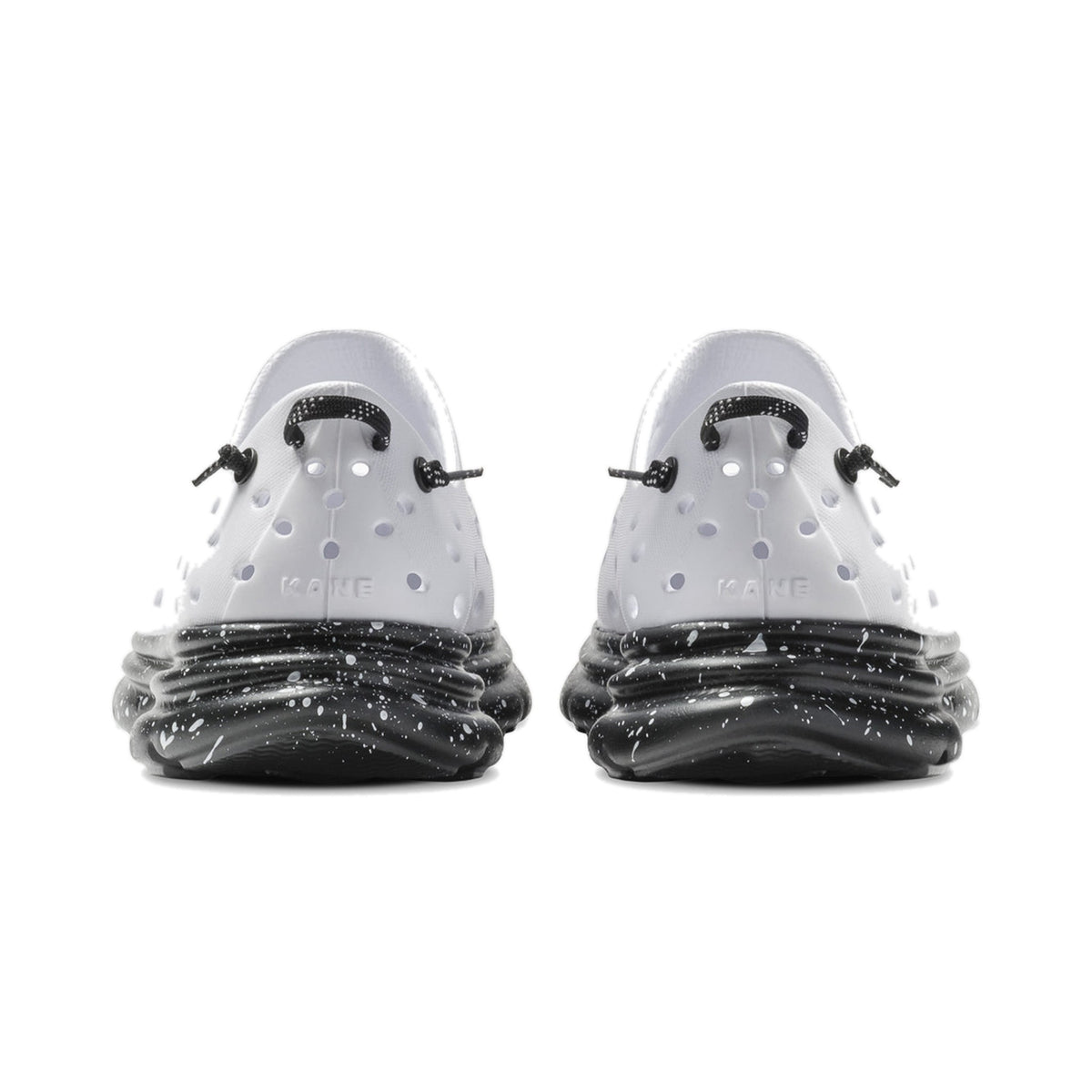 KANE Revive White-Black Speckle running shoe
