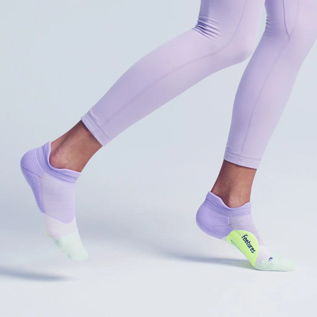 Feetures - Elite Light Cushion No Show Tab - Lavender Rush