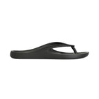 LightFeet ReVive Arch Support Thong Black recovery shoe