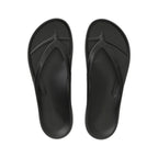 LightFeet ReVive Arch Support Thong Black recovery shoe
