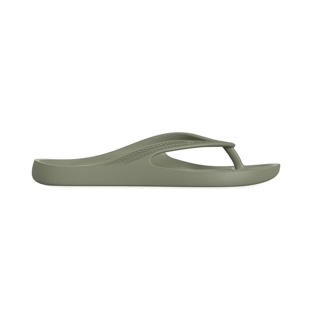 LightFeet ReVive Arch Support Thong Khaki recovery shoe