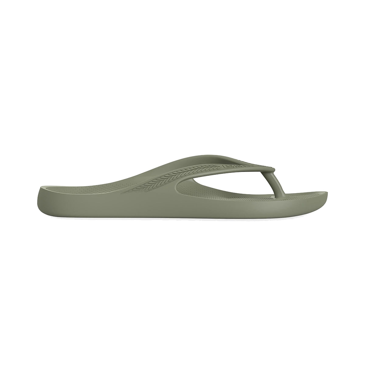 LightFeet ReVive Arch Support Thong Khaki recovery shoe