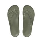 LightFeet ReVive Arch Support Thong Khaki recovery shoe