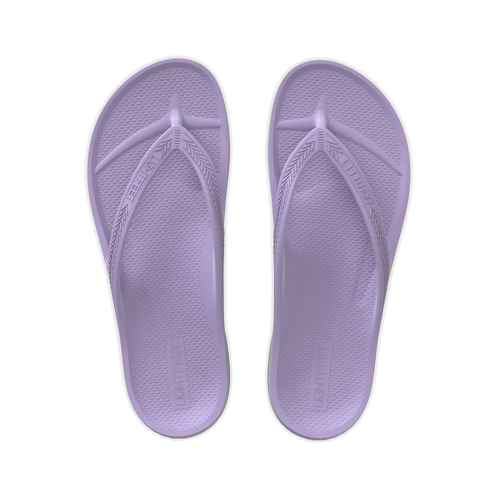 LightFeet ReVive Arch Support Thong Lavender recovery shoe