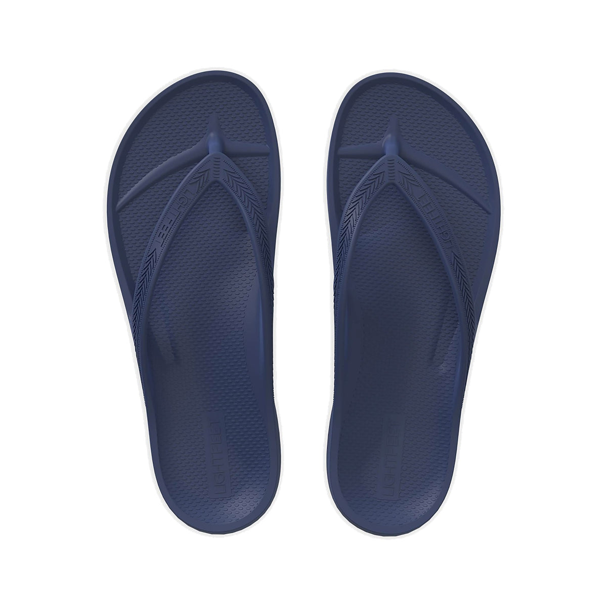 LightFeet ReVive Arch Support Thong Navy Blue recovery shoe