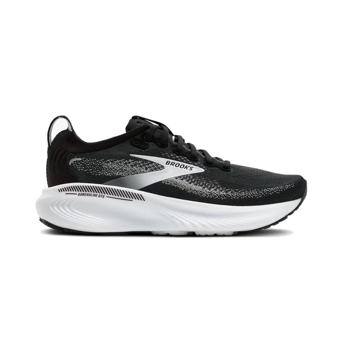 Men's Brooks Adrenaline GTS 25 Black-Grey-White running shoe