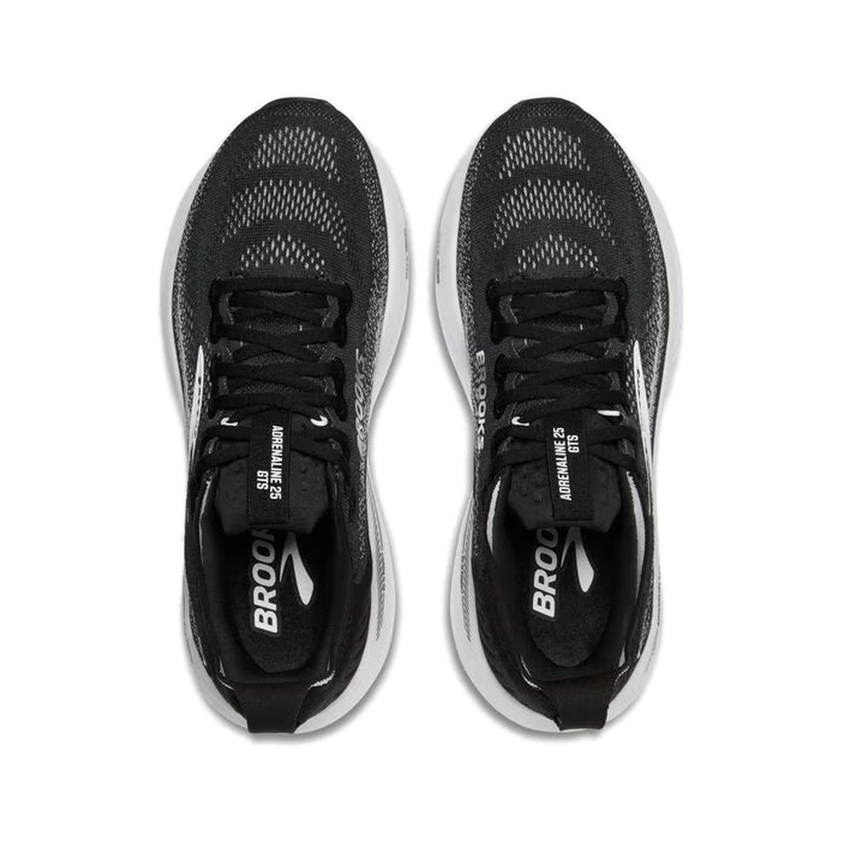 Men's Brooks Adrenaline GTS 25 Black-Grey-White running shoe