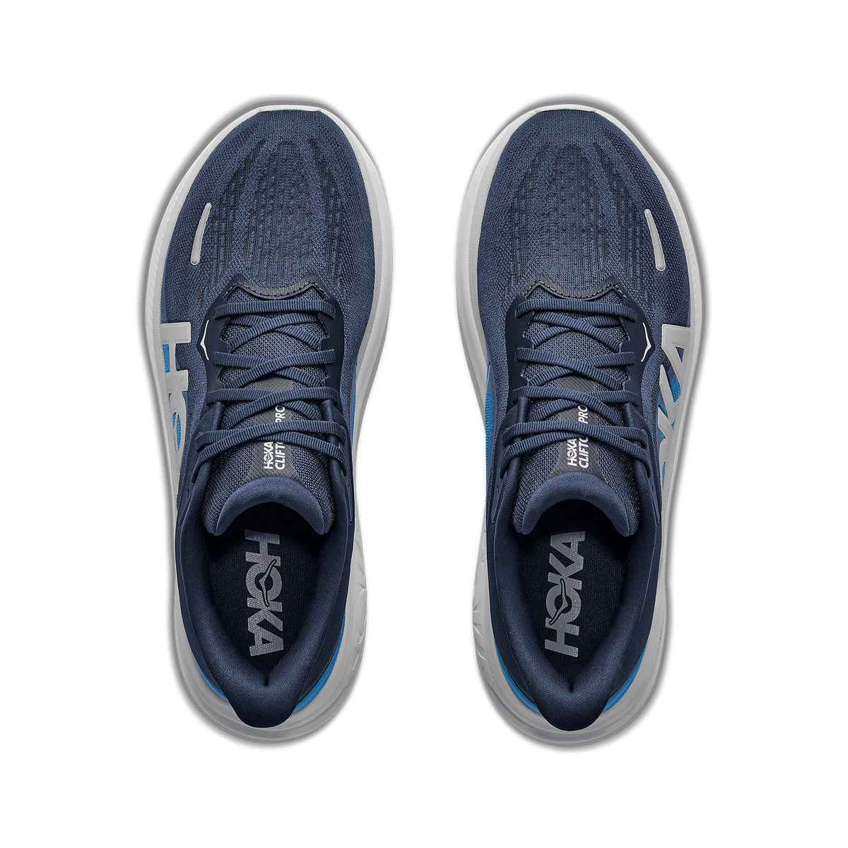 Men's HOKA Clifton PRO varsity navy - soft cobalt running shoe