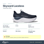 Men's HOKA Skyward Laceless Varsity Navy-White specs