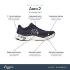 Men's Topo Aura 2 Black-White features