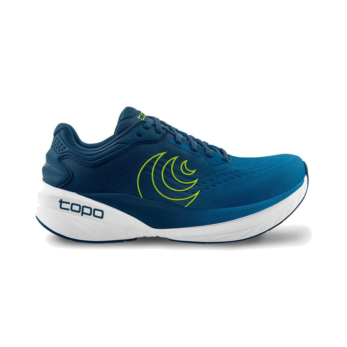 Men's Topo Phantom 4 Blue-Lime running shoe