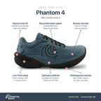Men's Topo Phantom 4 Stone-Black features